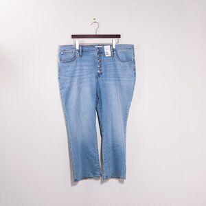 Madewell Cali Demi-Boot Jeans in Fleetwood Wash, NWT (1x-2X)